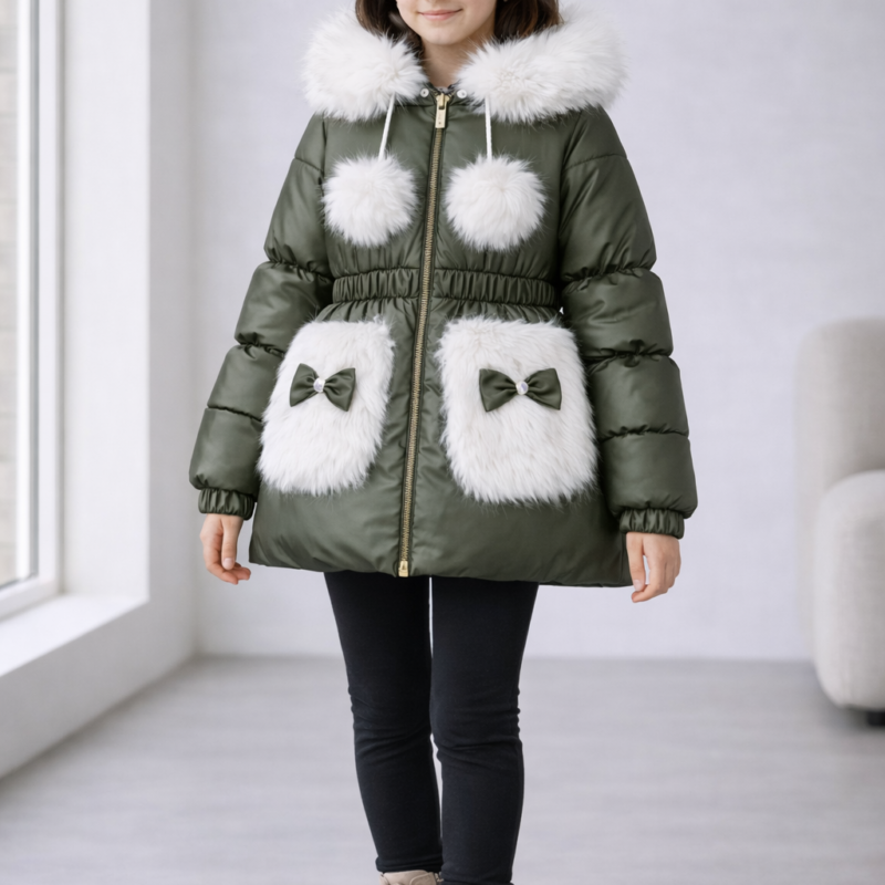 جاكيت بامب بناتي زيتي